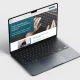 Mockup do website pessoal de Márcio Matos apresentado em computador