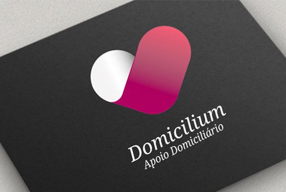 Design gráfico. Criação de logotipo para a Domicilium. Ana Margarida Mota designer